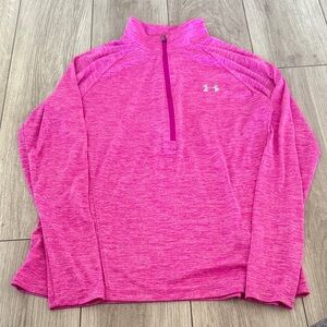 Under Armour Women's Pink Quarter-Zip Pullover